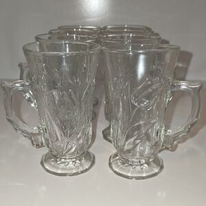 Elegant Clear Glass Mug Set